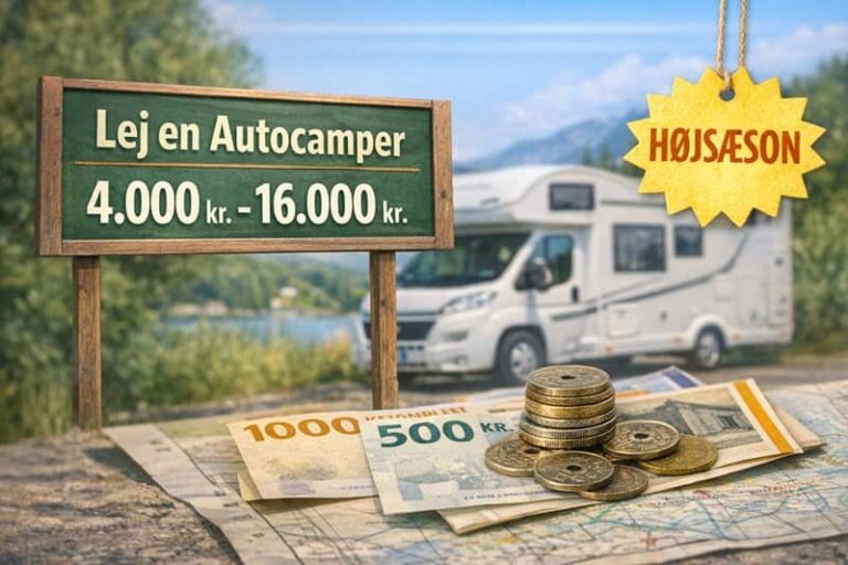 Hvad koster det at leje en autocamper?