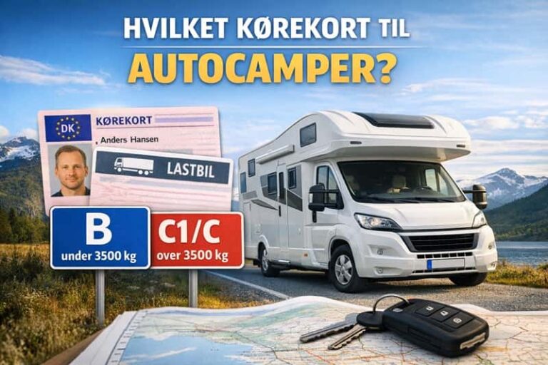 Hvilket kørekort til autocamper